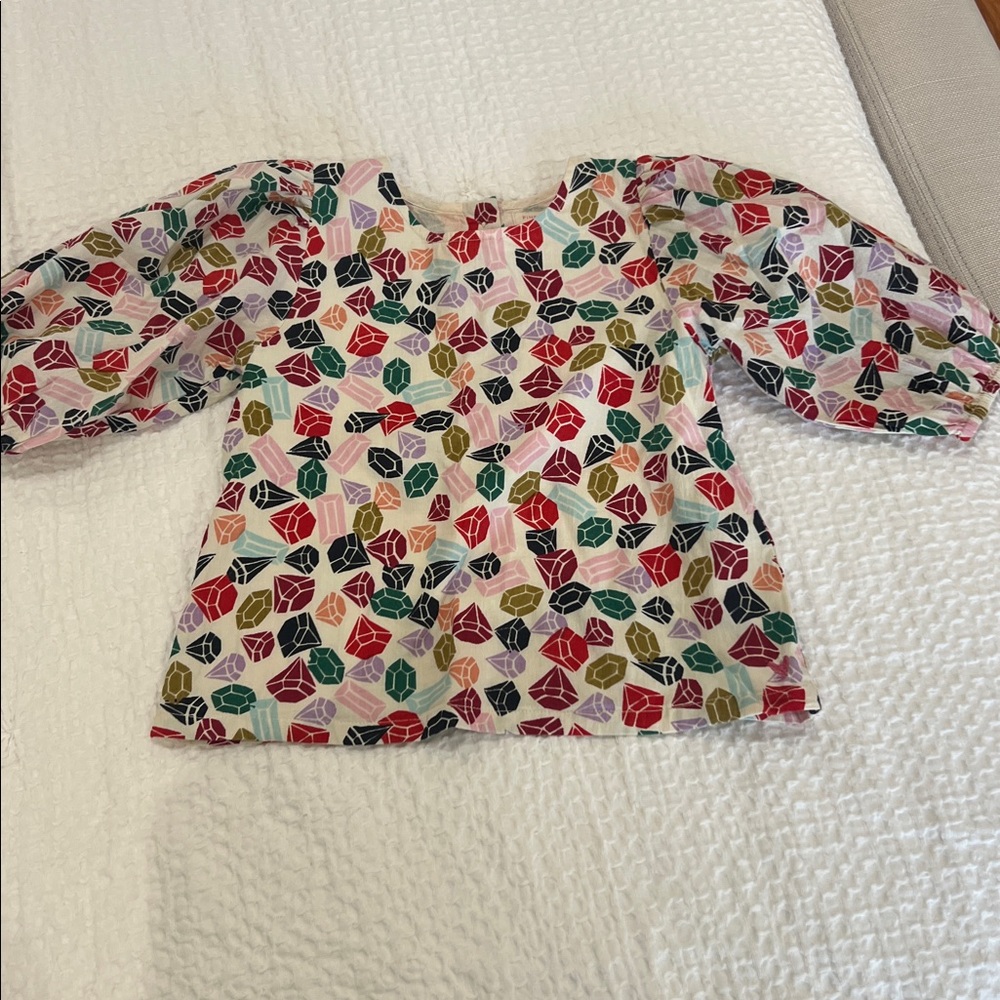 Pink Chicken gemstone top & velour skirt, 5 - Picture 2 of 5